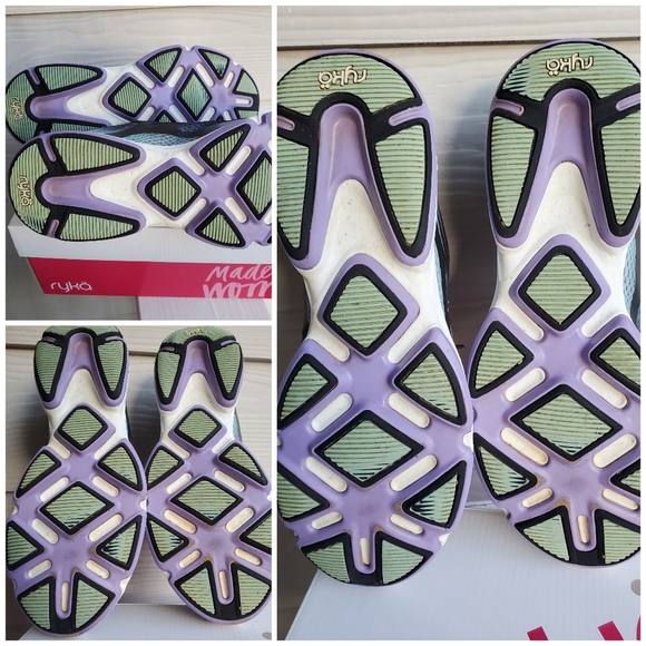 RYKÄ Devo Plus 2 Black/Purple Reflective Walking Sneakers Athletic Tennis Shoes - Picture 15 of 16